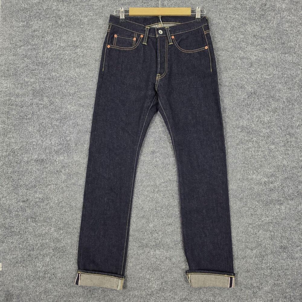 Iron Heart Jeans Mens 30 Slim 555S 142 Straight Dark Selvedge Denim 14 oz Japan